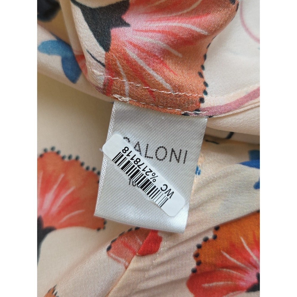 Saloni Bobbi Blouse Silk Floral Paisley Ivory sz‎ US 4 UK 8 - Picture 8 of 10